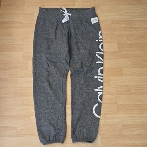 Calvin Klein Performance Grey Joggers/Sweatpants With Logo Women’s Size M
